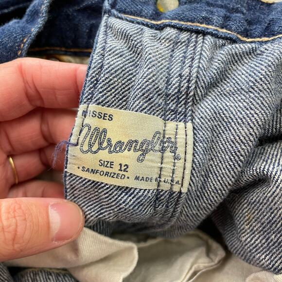 VTG Wrangler Blue Bell Sanforized Straight Jeans size 12 USA Measures 25 x 27 - Picture 6 of 15
